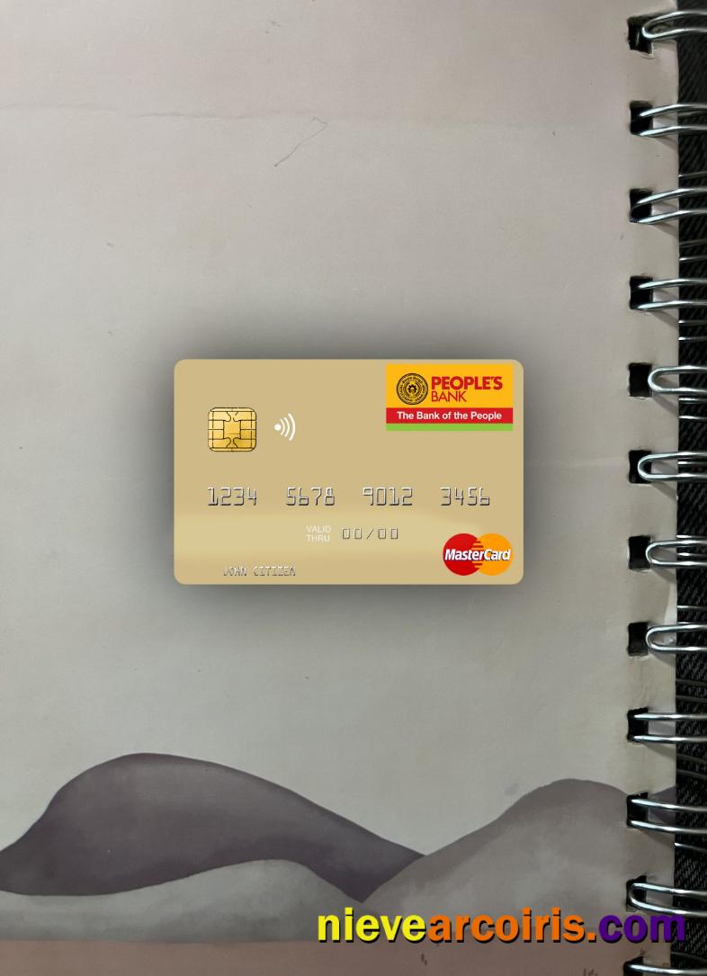 Sri Lanka People’s Bank mastercard photolook